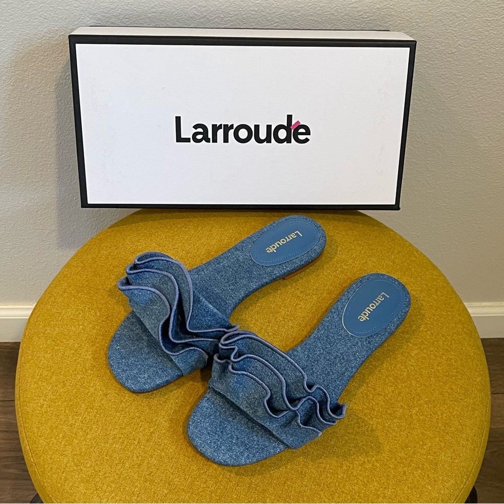 NEW Larroude Slide Sandals